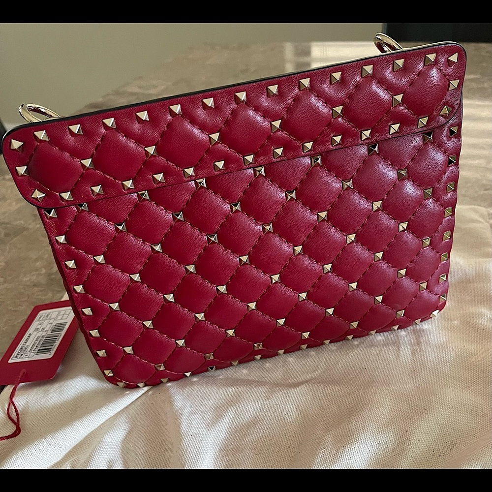 Valentino Garavani Nappa Rockstud Spike medium bag - Picture 3 of 9